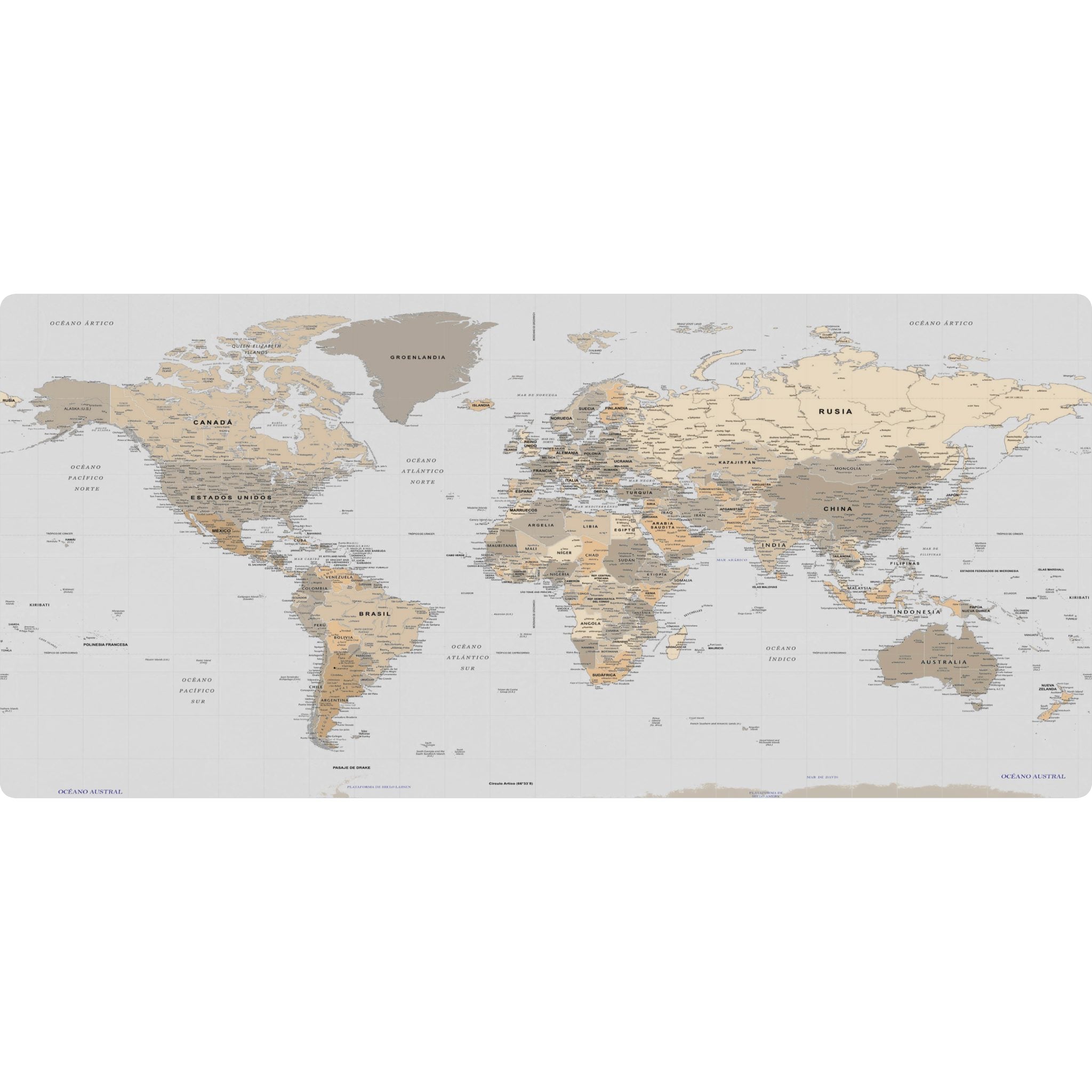 Mapa sepia