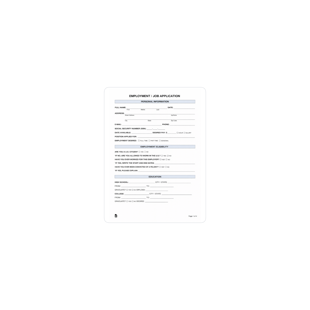 job application