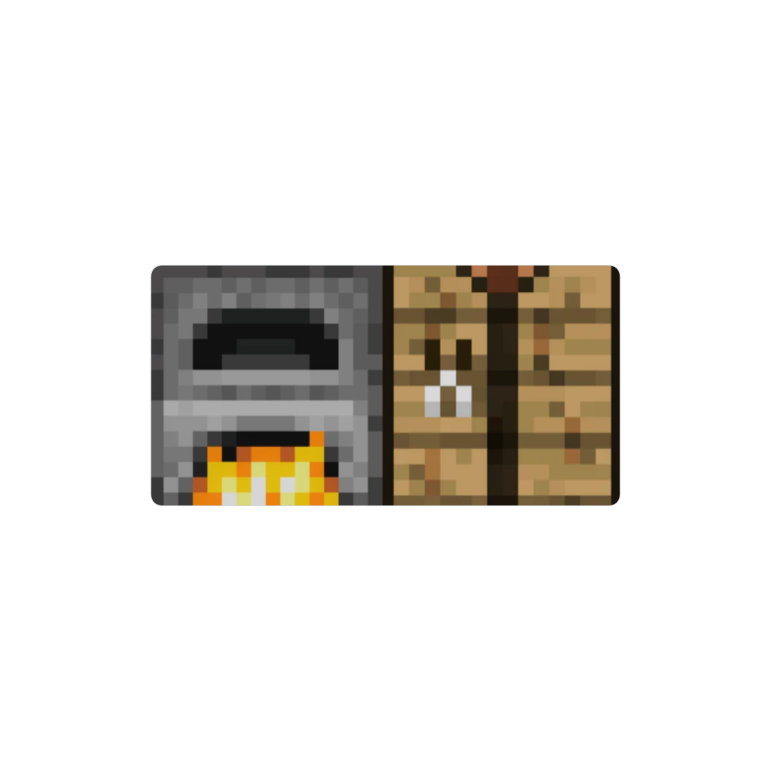 Horno y Mesa de crafteo Minecraft