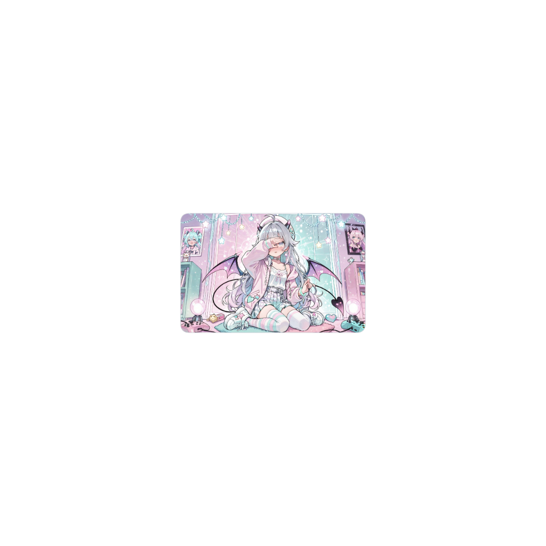 demon pink blue