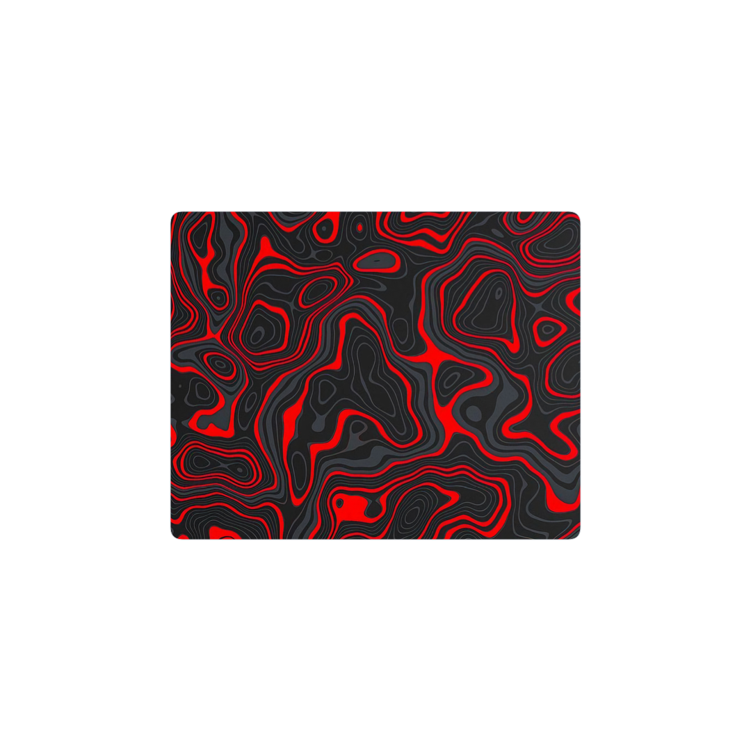 Topográfico red and black
