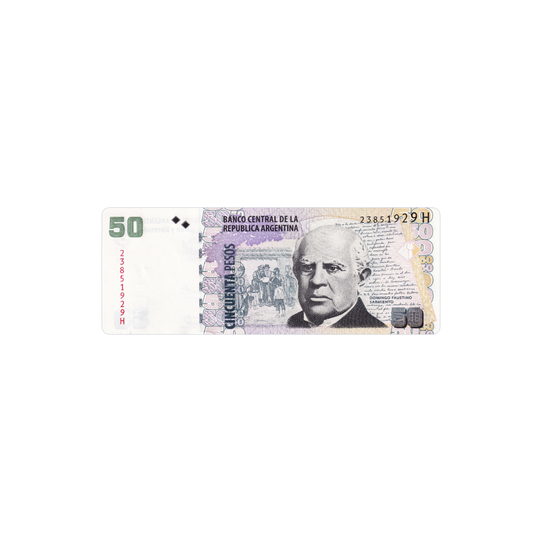50 pesos sarmiento