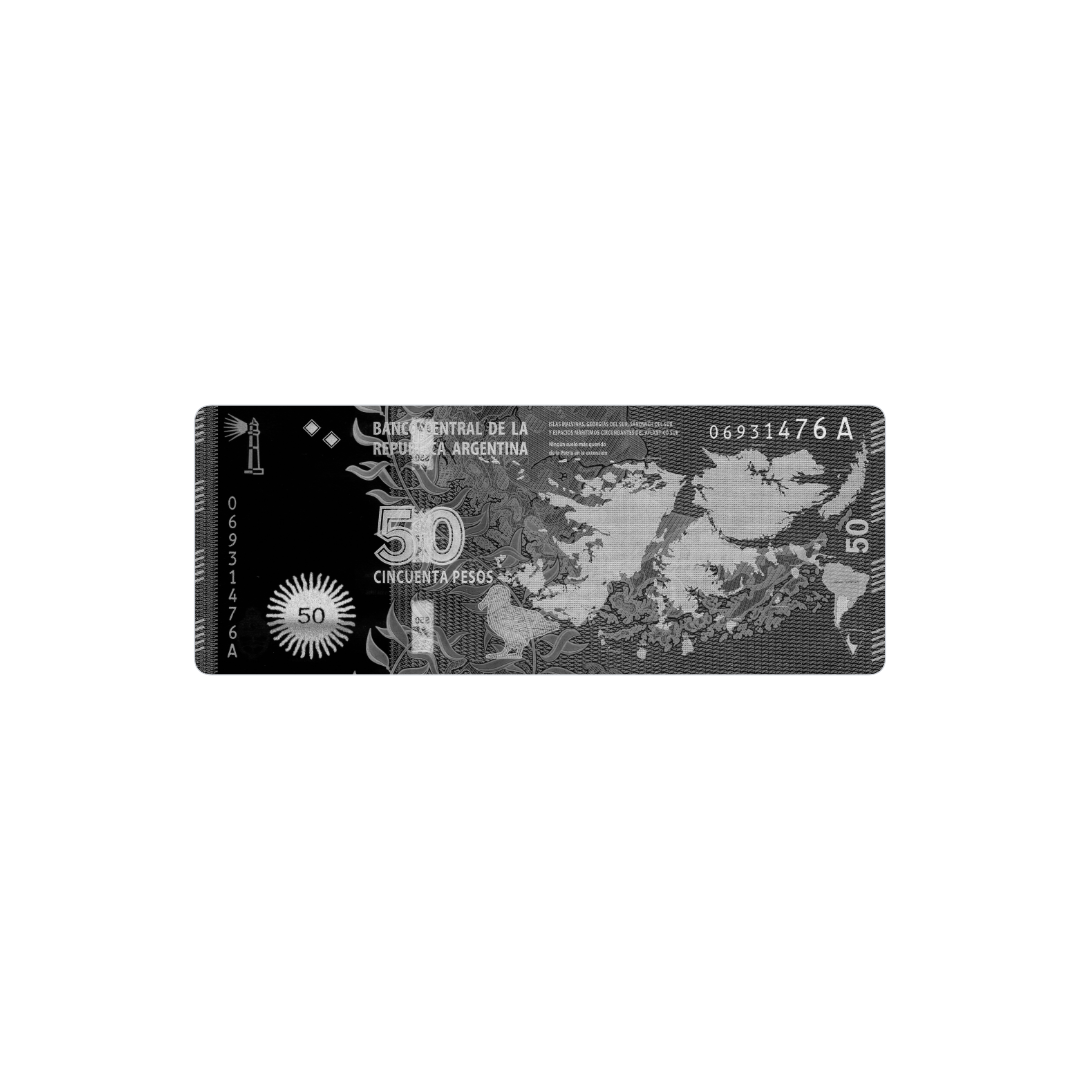 50 pesos malvinas black