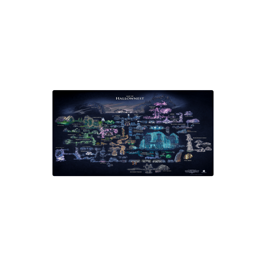 Hollow Knight Hallownest Mapa