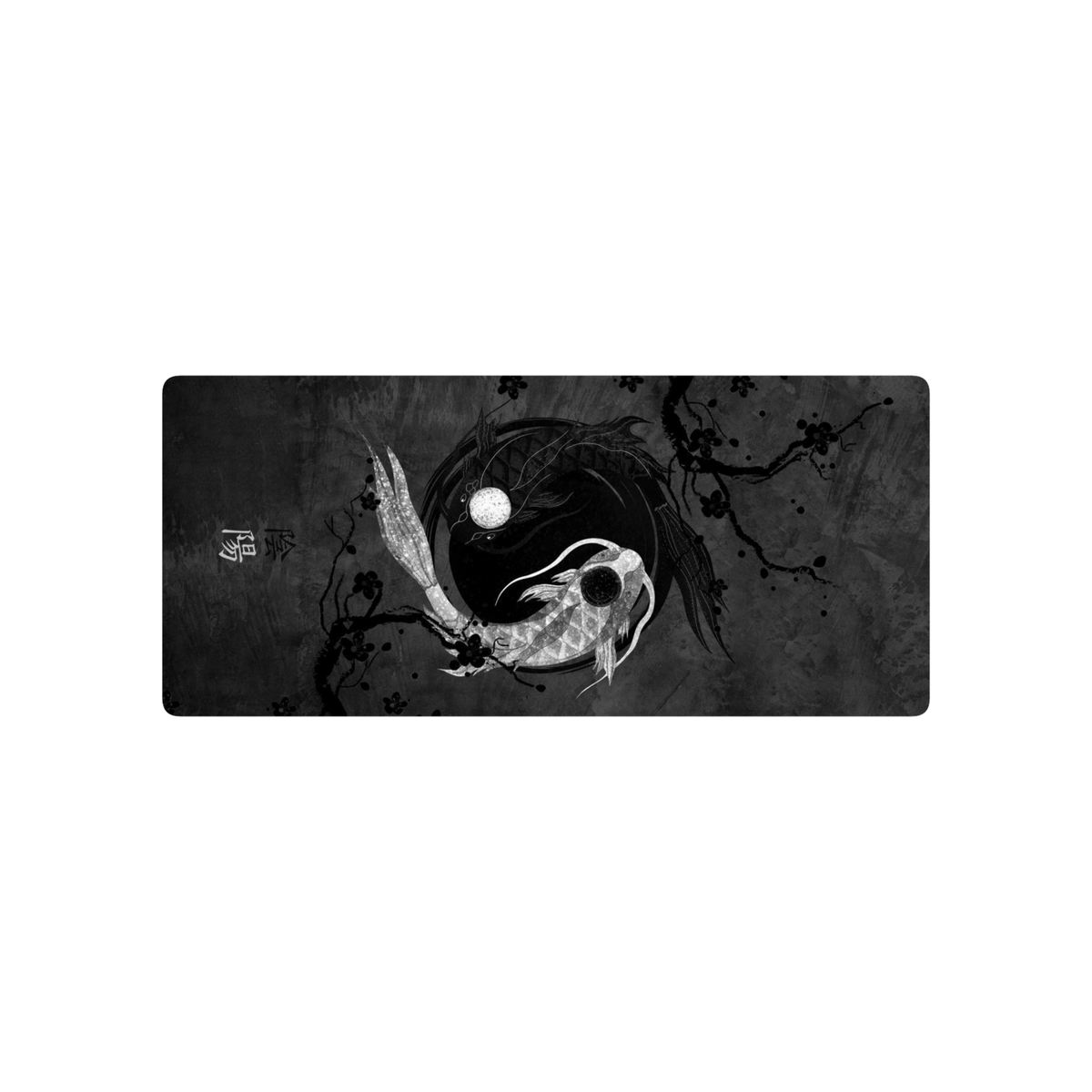 Yin Yang Koi Black and White