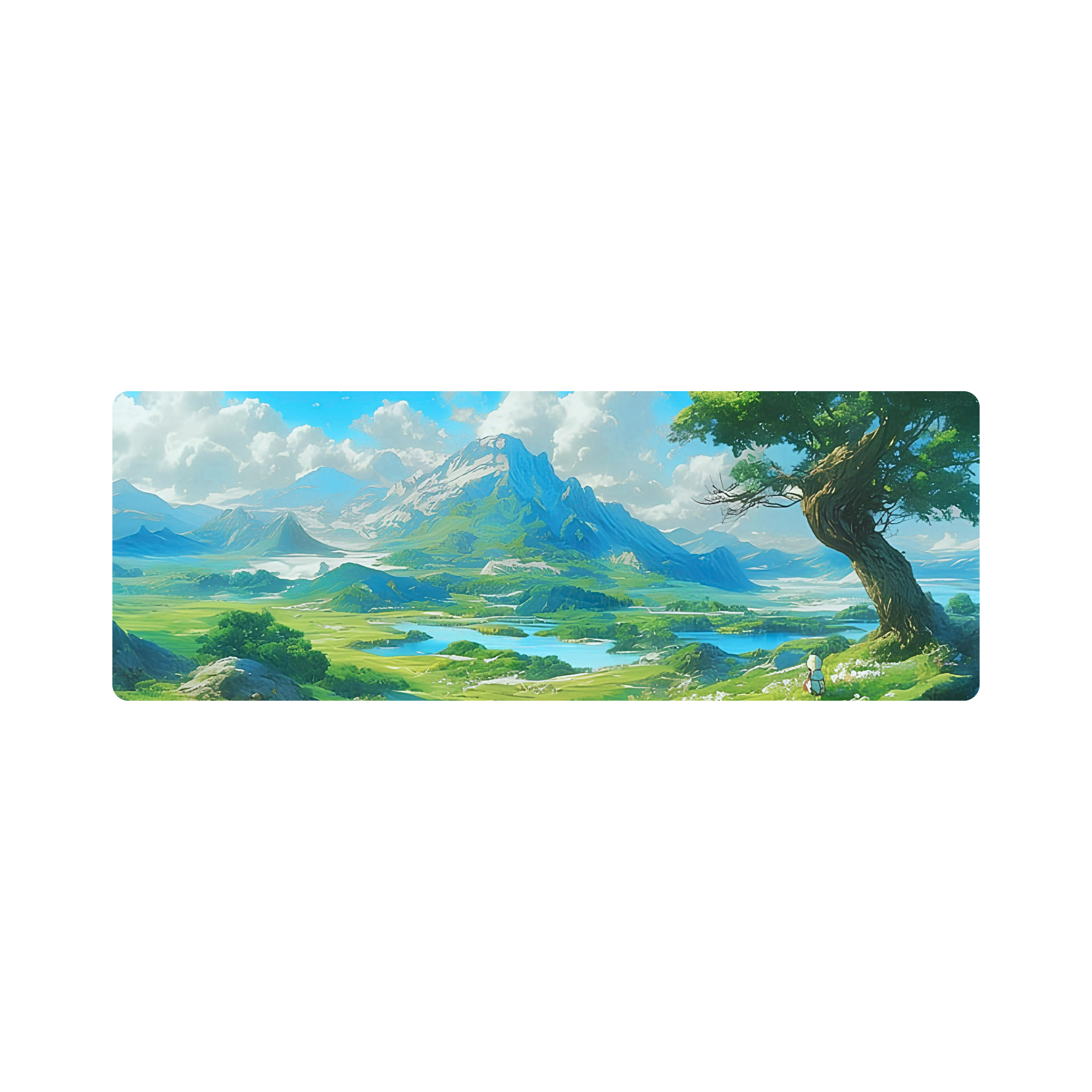 Mousepad paisaje anime natural 100x35 Classic | Custom