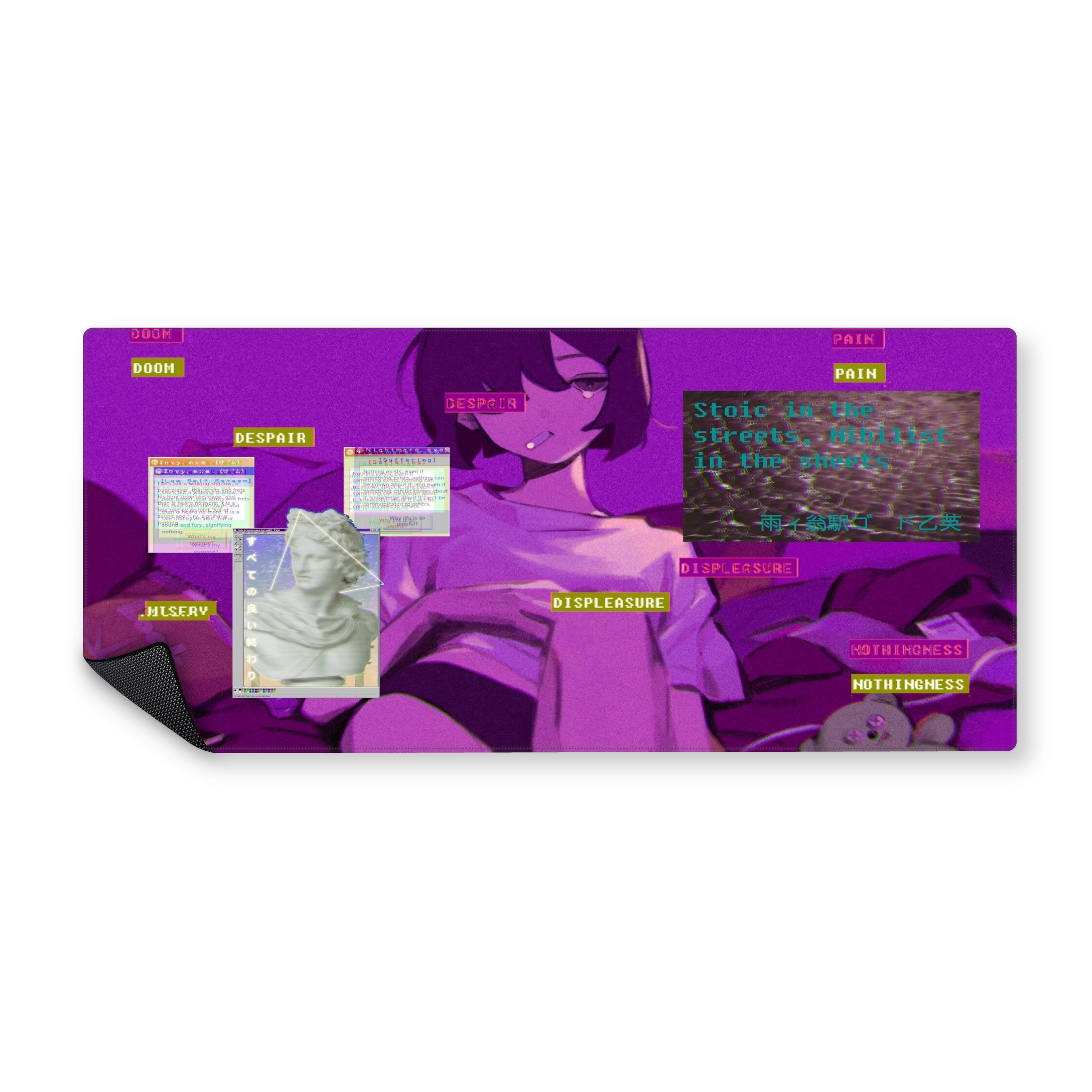 Mousepad pink girl 90x40 PRO | Custom