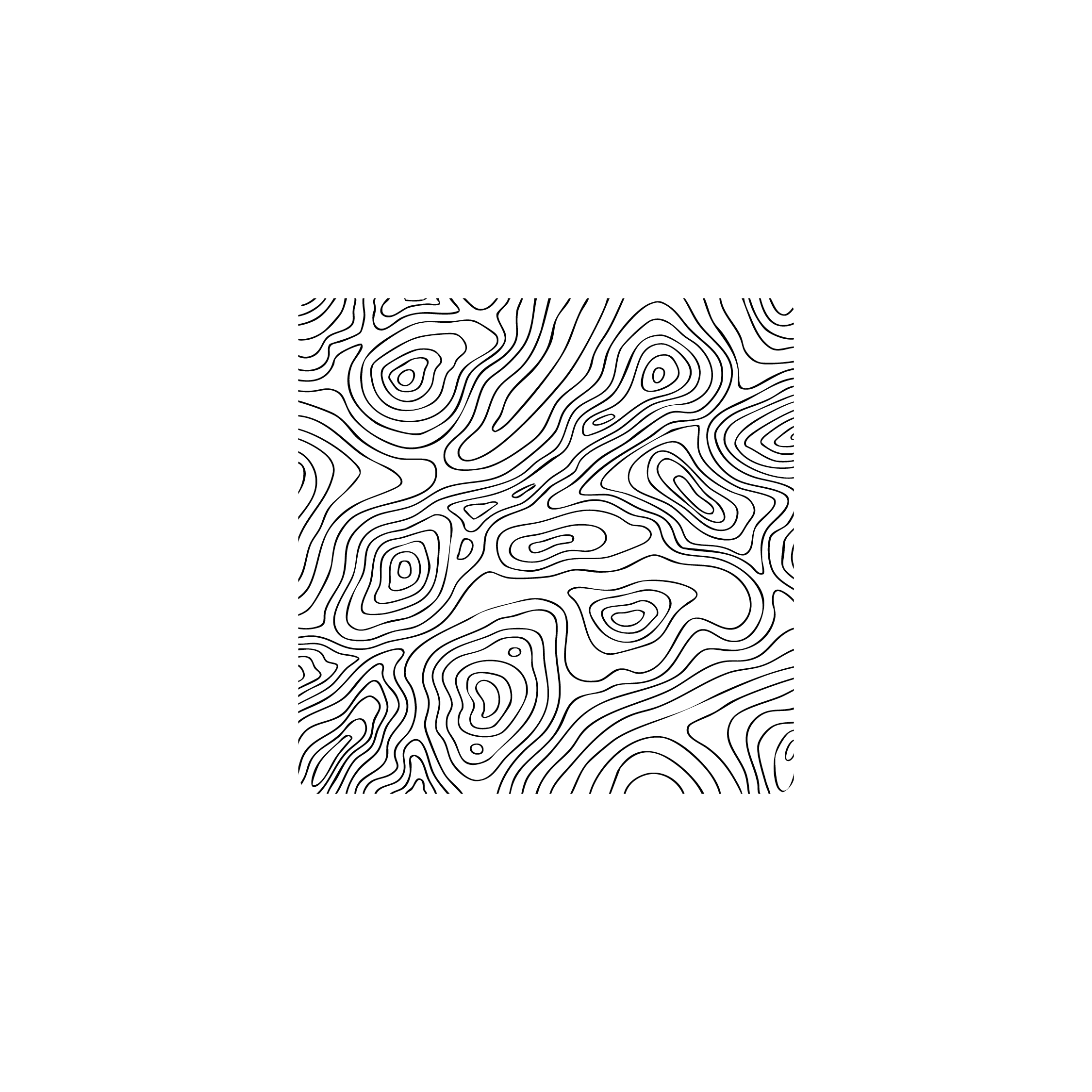 Mousepad topografico white 45x45 PRO | Custom