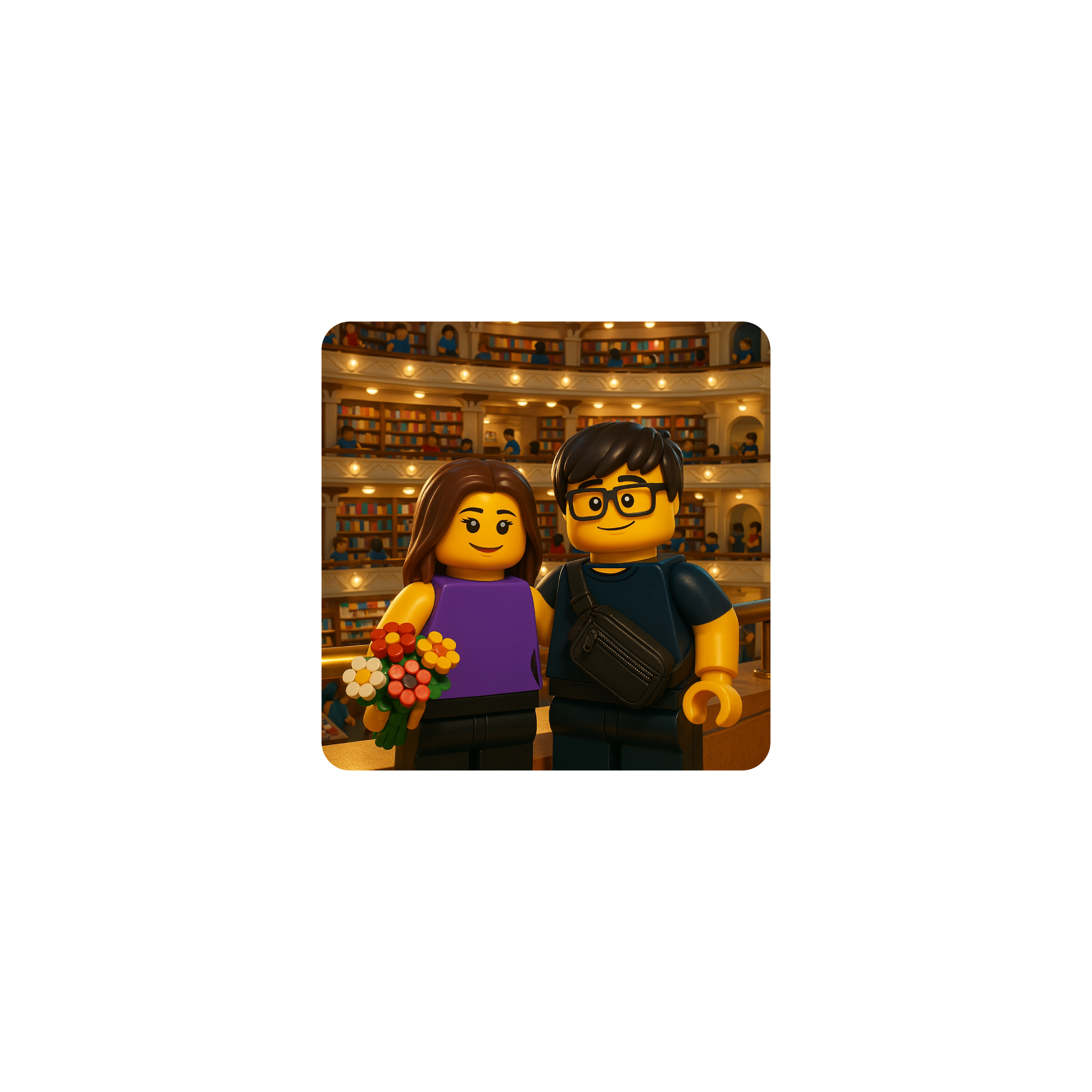 Mousepad vicky y axel 2 25x25 Classic | Custom